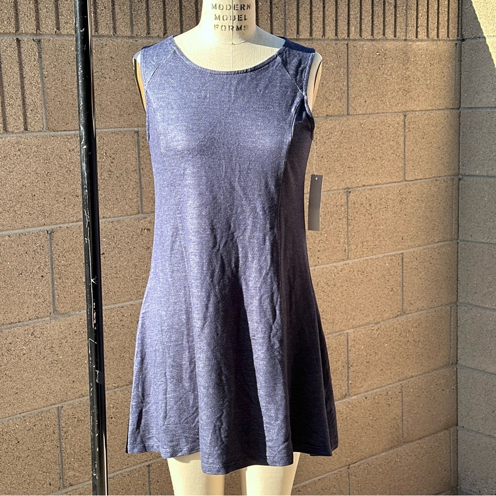 Brand New ACTIVE USA | Navy Blue Denim Look Sleeveless Dress